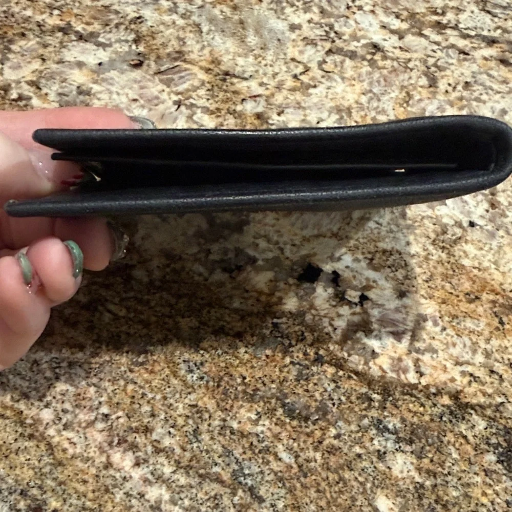 Milled Buffalo Black Leather wallet